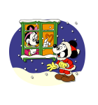 ミッキー＆フレンズ（レトロクリスマス)（個別スタンプ：17）