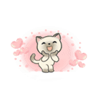 可愛い猫さん達のスタンプ ♡ 小さいサイズ（個別スタンプ：37）