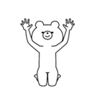 飛び出す！シュールくま(誕生日・お祝い)（個別スタンプ：19）