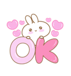 あざとめウサピ【今日も明日もだいすき】（個別スタンプ：1）