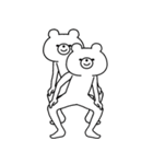 飛び出す！シュールくま(お祝い) rev.（個別スタンプ：14）