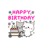 飛び出す！大人かわいい誕生日＆おめでとう（個別スタンプ：1）