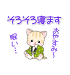 はんてんベビーにゃんこ 優しい毎日（個別スタンプ：6）
