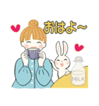キュートなお団子ちゃん 7 ☆ ほっこり秋冬（個別スタンプ：1）
