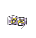 【省スペース】手描き文字＆シンプル（個別スタンプ：2）