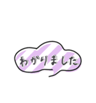 【省スペース】手描き文字＆シンプル（個別スタンプ：4）