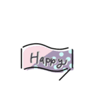 【省スペース】手描き文字＆シンプル（個別スタンプ：25）