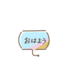 【省スペース】手描き文字＆シンプル（個別スタンプ：34）