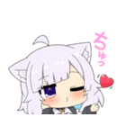 ホロライブ公式スタンプ「猫又おかゆ」（個別スタンプ：21）