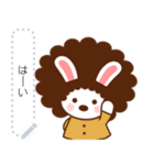 アフロうさぎのメッセージスタンプ [秋冬]（個別スタンプ：8）