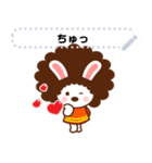 アフロうさぎのメッセージスタンプ [秋冬]（個別スタンプ：16）