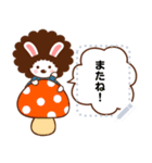 アフロうさぎのメッセージスタンプ [秋冬]（個別スタンプ：24）
