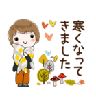 普通に大人女子 秋から冬の到来(秋〜冬編)（個別スタンプ：3）
