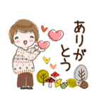 普通に大人女子 秋から冬の到来(秋〜冬編)（個別スタンプ：9）