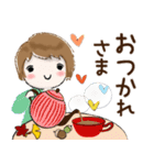 普通に大人女子 秋から冬の到来(秋〜冬編)（個別スタンプ：13）