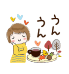 普通に大人女子 秋から冬の到来(秋〜冬編)（個別スタンプ：19）