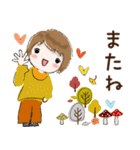 普通に大人女子 秋から冬の到来(秋〜冬編)（個別スタンプ：38）