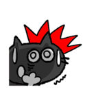 黒猫リアクション。（個別スタンプ：12）