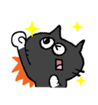 黒猫リアクション。（個別スタンプ：13）