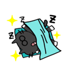 黒猫リアクション。（個別スタンプ：19）