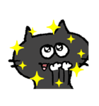 黒猫リアクション。（個別スタンプ：39）