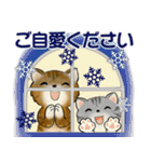 可愛い猫さん達の日常スタンプ ♡ 秋冬編（個別スタンプ：38）