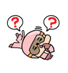 可愛い猿！スノーボード。（個別スタンプ：18）
