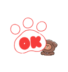 PUPPY BROWN（個別スタンプ：4）