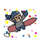 スノーボード。（個別スタンプ：5）