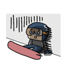 スノーボード。（個別スタンプ：10）