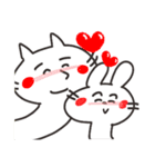 日本猫リアクション。（個別スタンプ：3）
