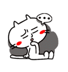 日本猫リアクション。（個別スタンプ：14）