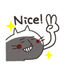 日本猫リアクション。（個別スタンプ：23）