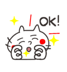 日本猫リアクション。（個別スタンプ：31）