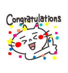 日本猫リアクション。（個別スタンプ：35）