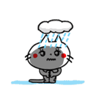 白猫リアクション。（個別スタンプ：4）
