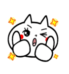 白猫リアクション。（個別スタンプ：8）