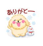 かわいいトイプードル「冬」（個別スタンプ：11）