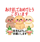 かわいいトイプードル「冬」（個別スタンプ：35）