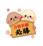 かわいいトイプードル「冬」（個別スタンプ：38）