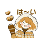 ふんわりリボンちゃん 6 ♡ 冬の気づかい編（個別スタンプ：7）