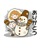 ふんわりリボンちゃん 6 ♡ 冬の気づかい編（個別スタンプ：9）
