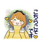 ふんわりリボンちゃん 6 ♡ 冬の気づかい編（個別スタンプ：12）
