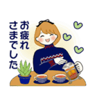 ふんわりリボンちゃん 6 ♡ 冬の気づかい編（個別スタンプ：15）