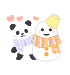 【冬】もふもふパンダンミニ（個別スタンプ：20）