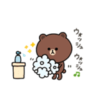 【冬】ちょこっと敬語のゆるブラウン2（個別スタンプ：11）