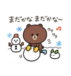 【冬】ちょこっと敬語のゆるブラウン2（個別スタンプ：25）