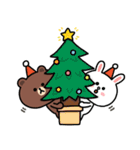 【冬】ちょこっと敬語のゆるブラウン2（個別スタンプ：35）