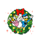 ミッキー＆フレンズ（レトロクリスマス)（個別スタンプ：5）