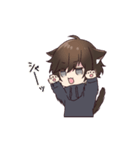 うごく▷メンヘラくん。と ねこくん（個別スタンプ：17）